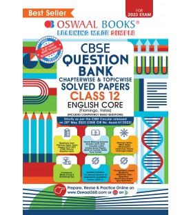 Oswaal CBSE Question Bank Class 12 English Core Chapter Wise and Topic Wise | Latest Edition